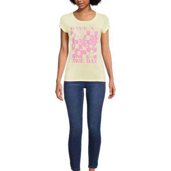 Wound Up Juniors Have A Nice Day Graphic T-Shirt - Picture 2 of 10